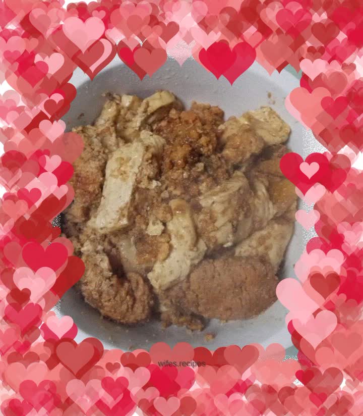 Grilled tofu with fish roe