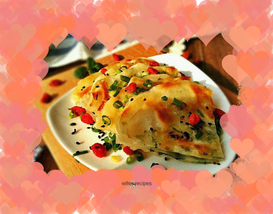 Dumpling skin version of scallion pancake