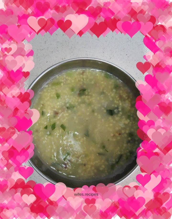 Millet, Rapeseed and Minced Pork Porridge