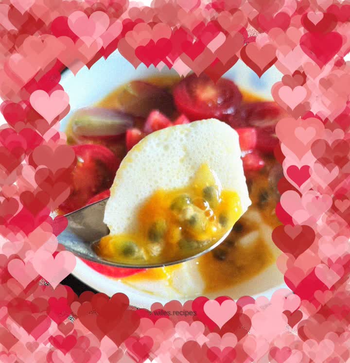 Passion fruit custard