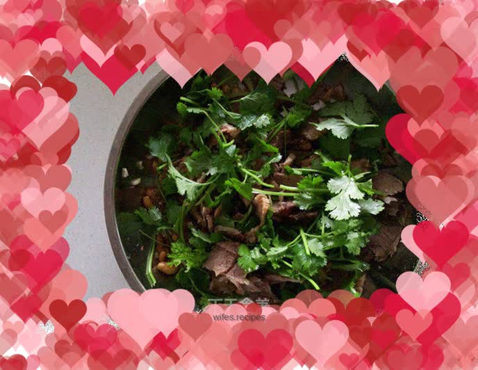 Refreshing appetizer cold dish: Beef Cold