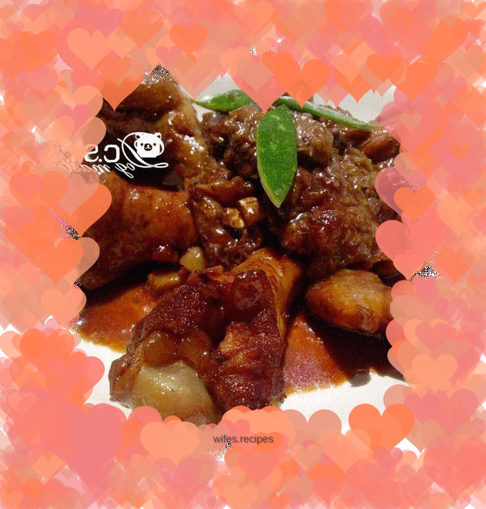 Braised chicken wings in oyster sauce