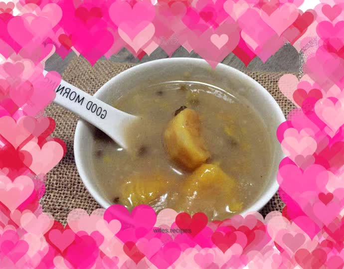 Mung bean and potato porridge