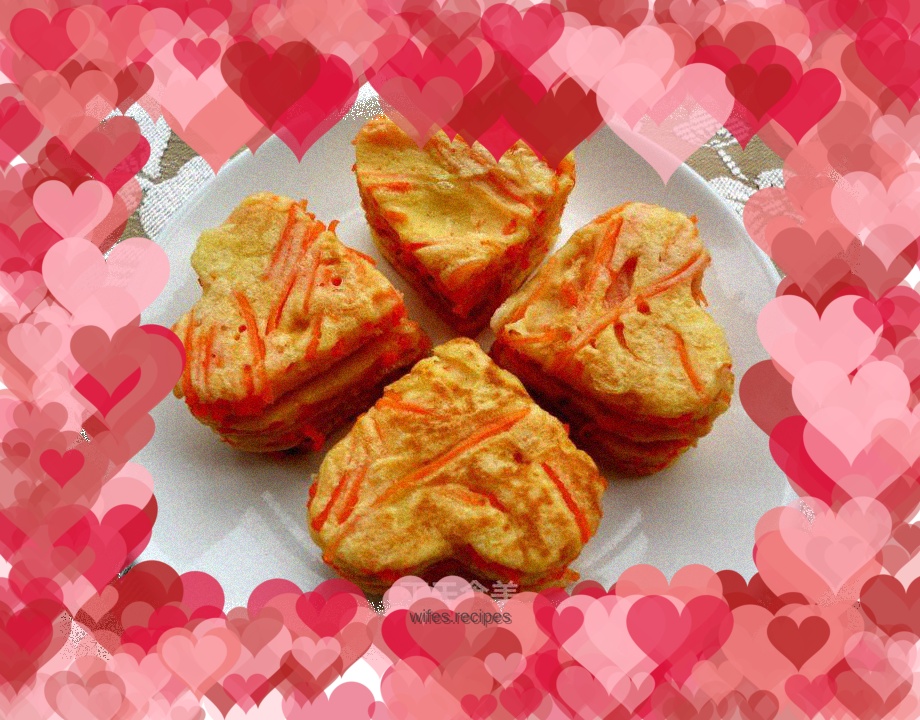 Carrot shredded egg pancake
