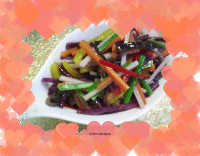 Colorful seasonal vegetables