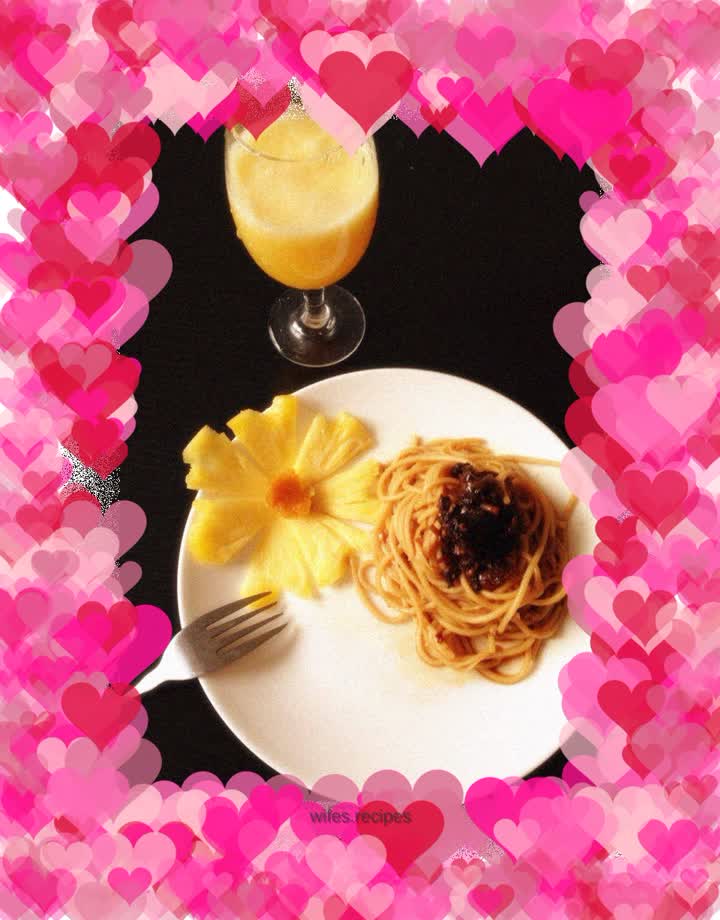 Pineapple flower pasta