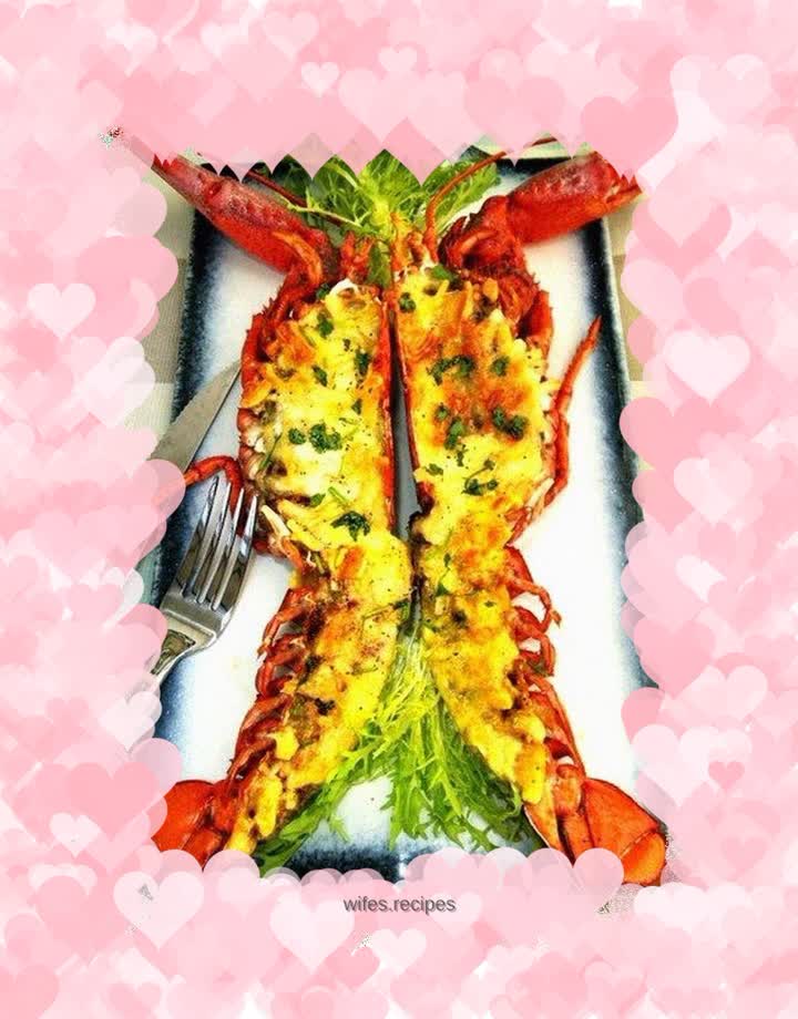 Baked Lobster with Cheese