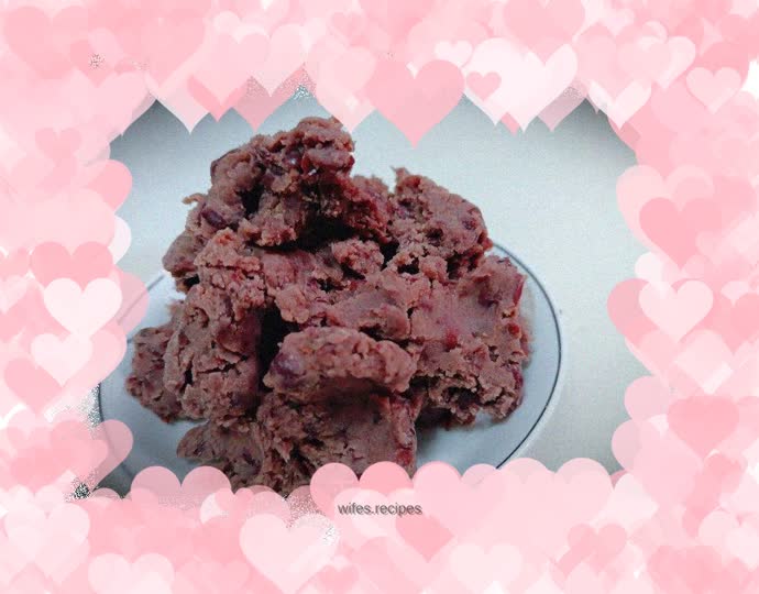 Fried red bean paste