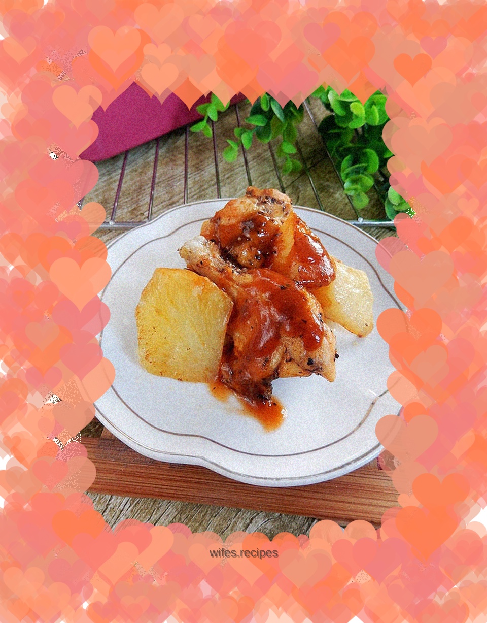 Black pepper and potato wings