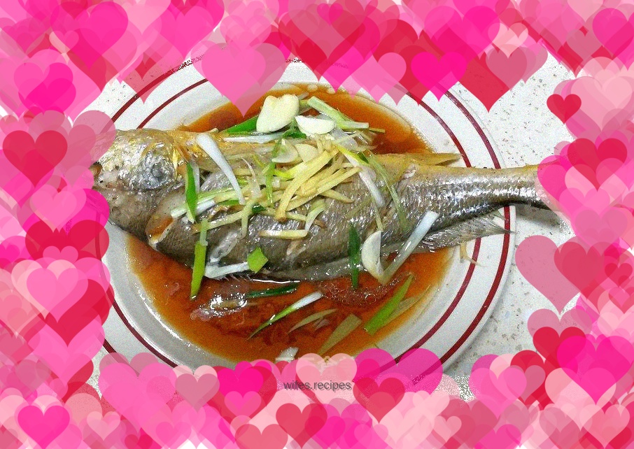 Steamed yellow croaker