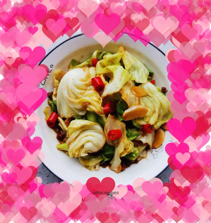 Hand-shredded cabbage