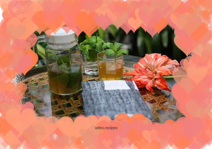 Cool summer-----Iced Honey Mint Tea