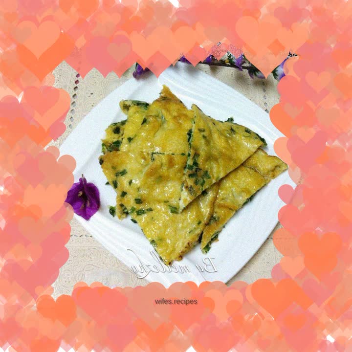 Chive omelette