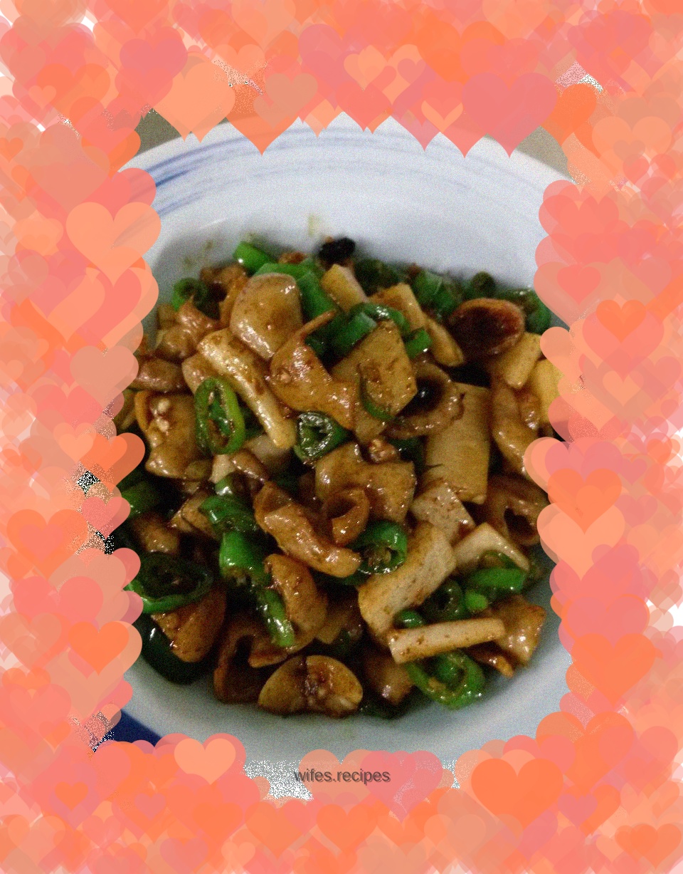 Green pepper sausage