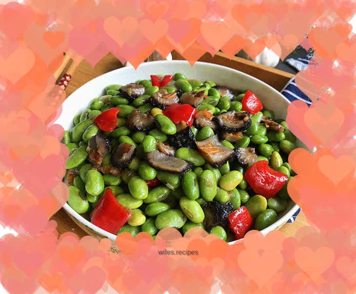Braised edamame with red ginseng