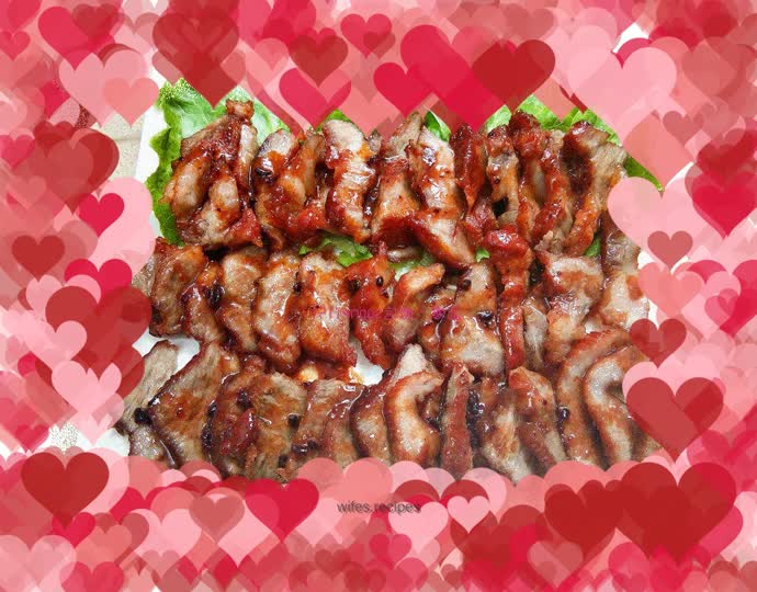 Rice cooker version of barbecued pork