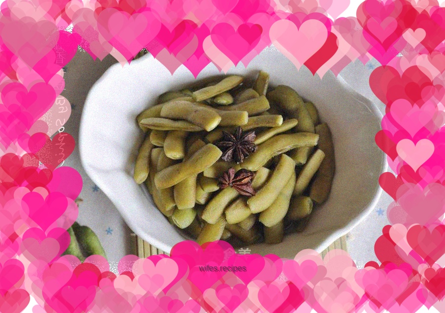 Childhood delicacy---five-spice edamame