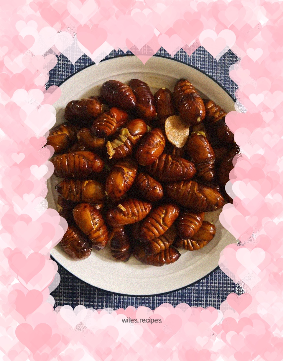 Stir-fried silkworm chrysalis