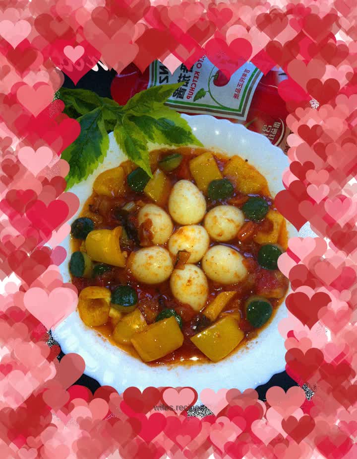 Tomato Sauce Bird's Egg