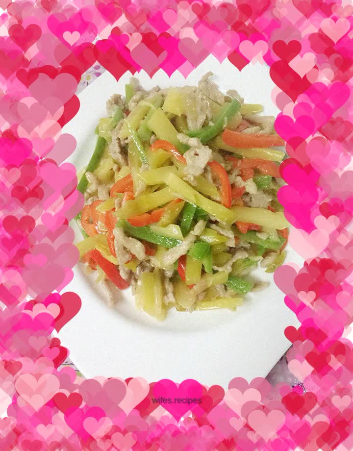 Shredded pork with pickled mustard