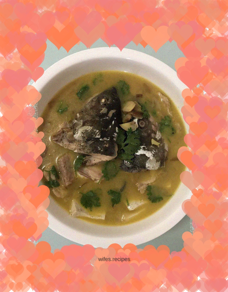 One fish, two meals, fish head stewed with tofu