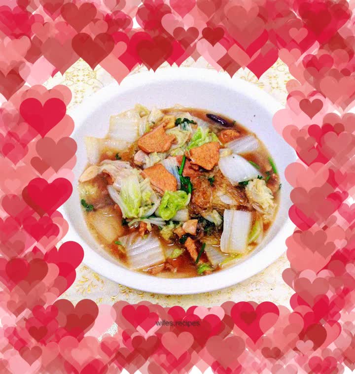 [Stewed Vermicelli with Cabbage and Pork]--A big pot is enough to taste, with eight-treasure rice and quick pickle recipes