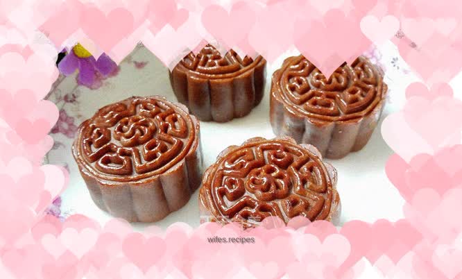 Cocoa lotus paste and egg yolk mooncake (50G mold)