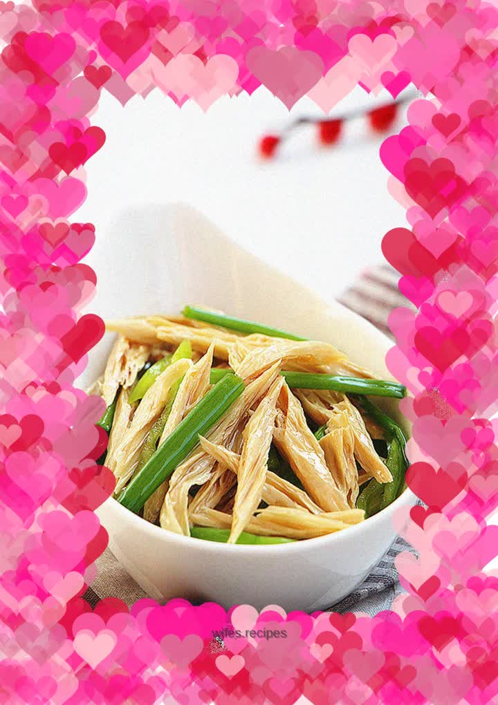 Bean curd with scallion oil