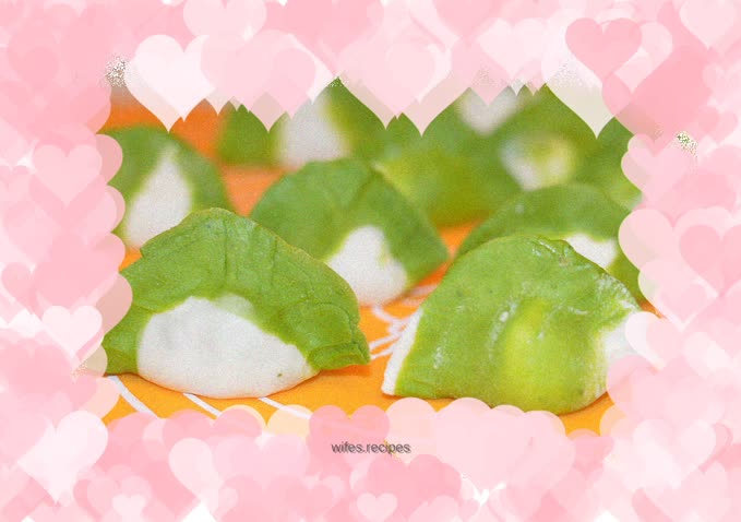 Green dumplings – add some color to the dumplings