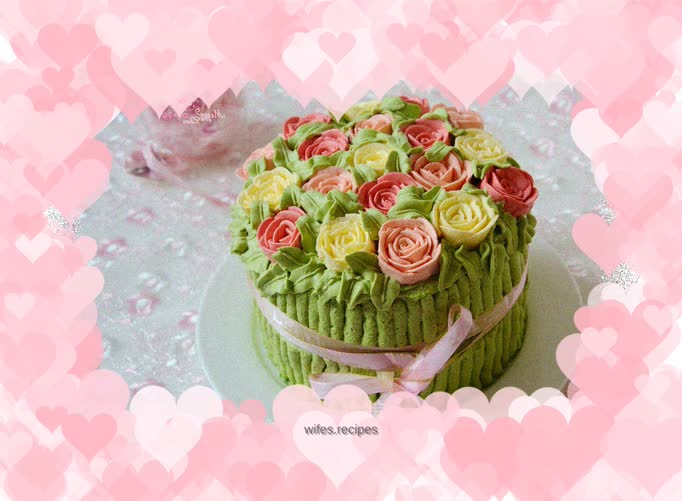 Rose Bouquet Sponge Cake