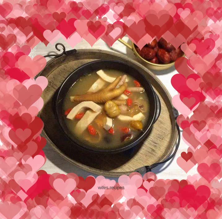 Coconut chestnut soup