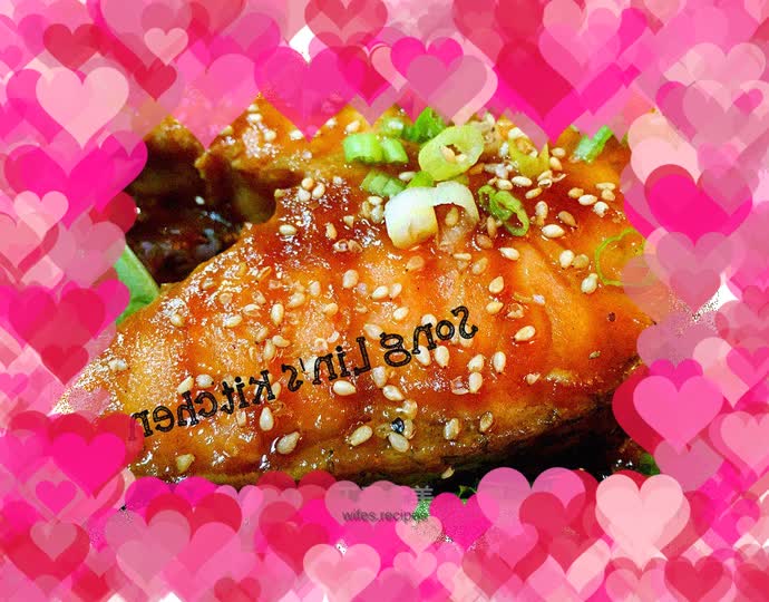 Braised Salmon Steak