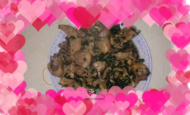 Braised duck meat with perilla