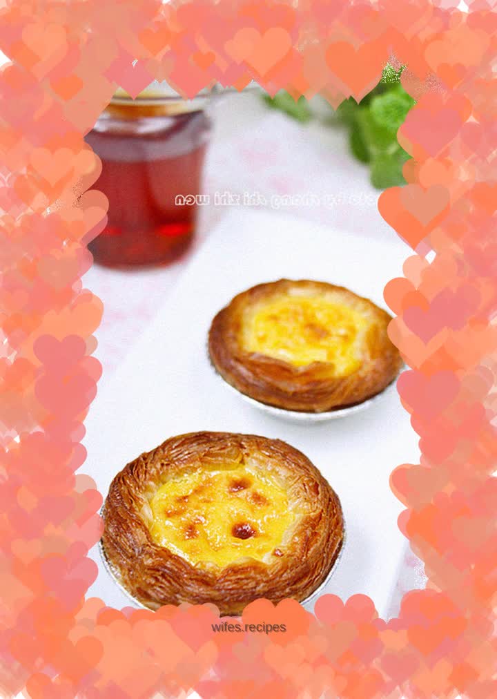 Sweet bean egg tart