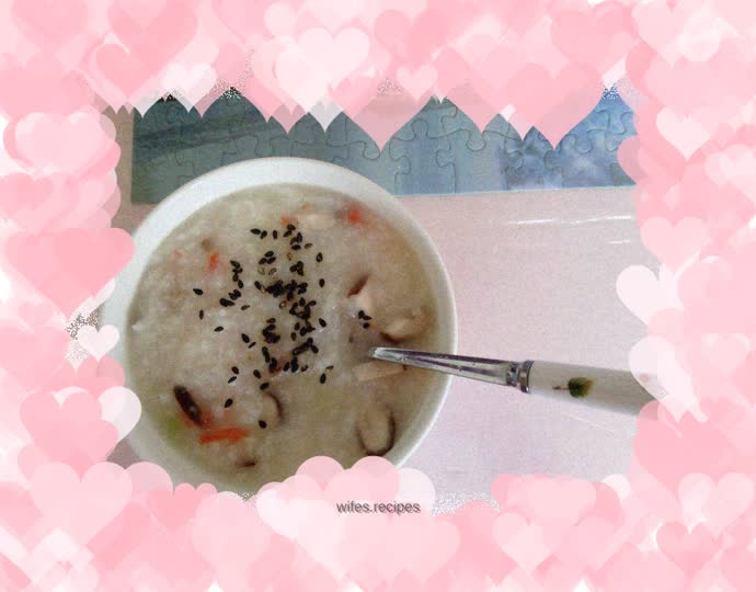 Salted duck porridge