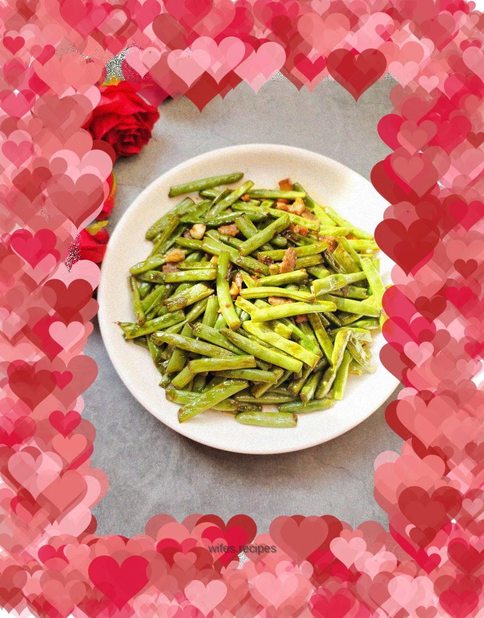 Stir-fried green beans with lean meat