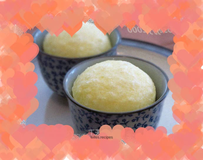 Steamed Lemon Cup Cake