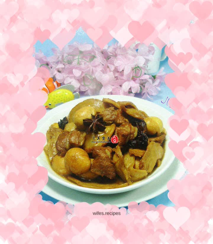 Roasted Pork Belly with Quail Eggs and Soy Protein