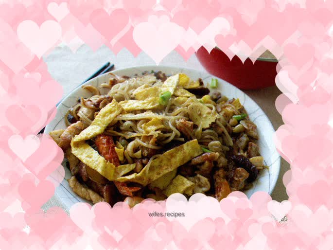 Seafood sweet potato noodles