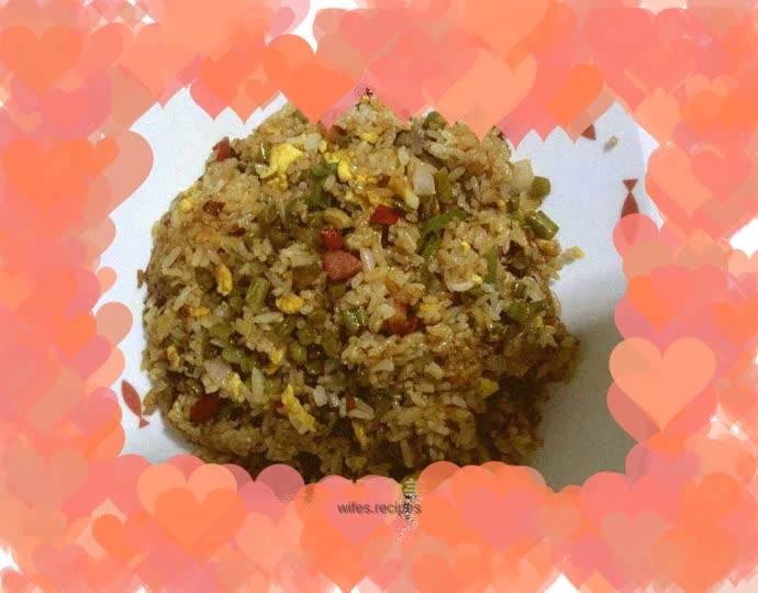 Fried rice with sour beans