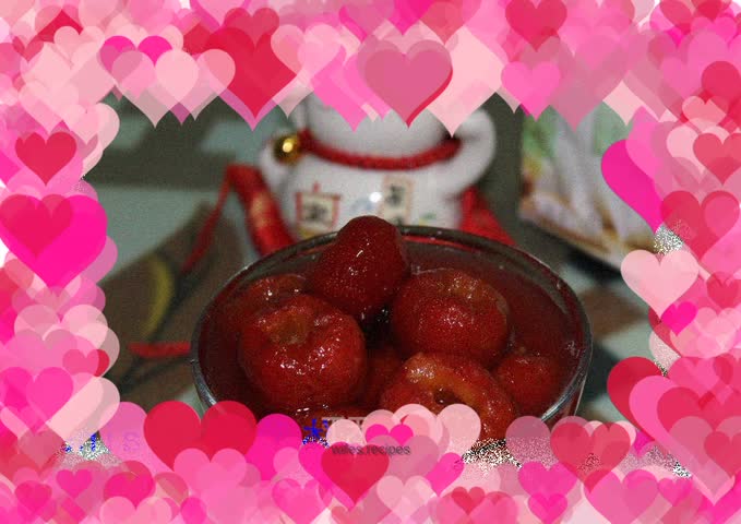 Homemade hawthorn in sugar water