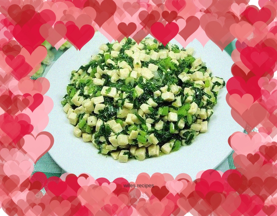 An auxiliary anti-hypertensive side dish - Chrysanthemum chrysanthemum tofu