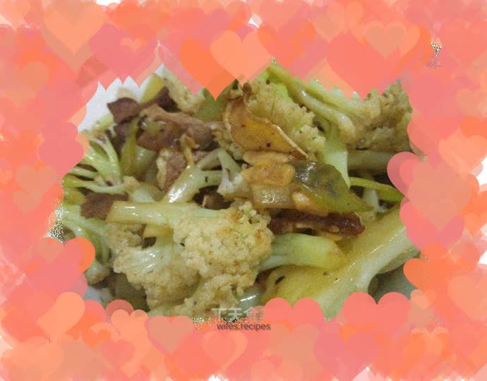 Stir-fried cauliflower