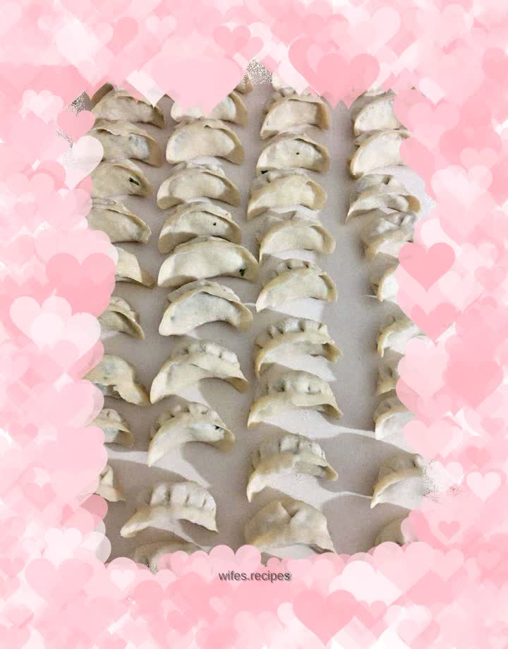 Three fresh dumplings