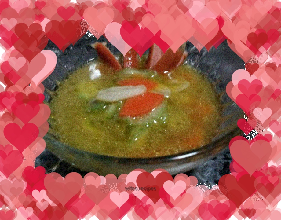 Garlic Luffa Crispy Soup