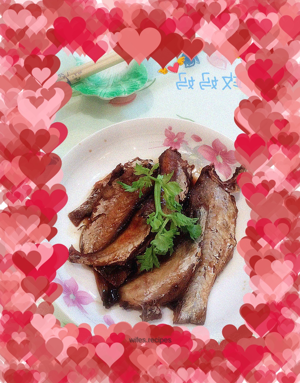 Microwave steamed dried fish