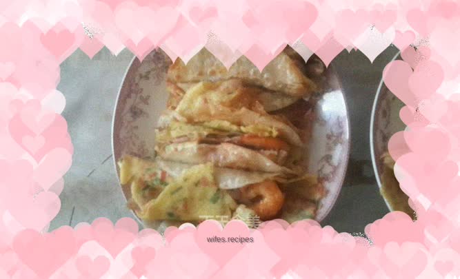 Chicken and shrimp tail roll