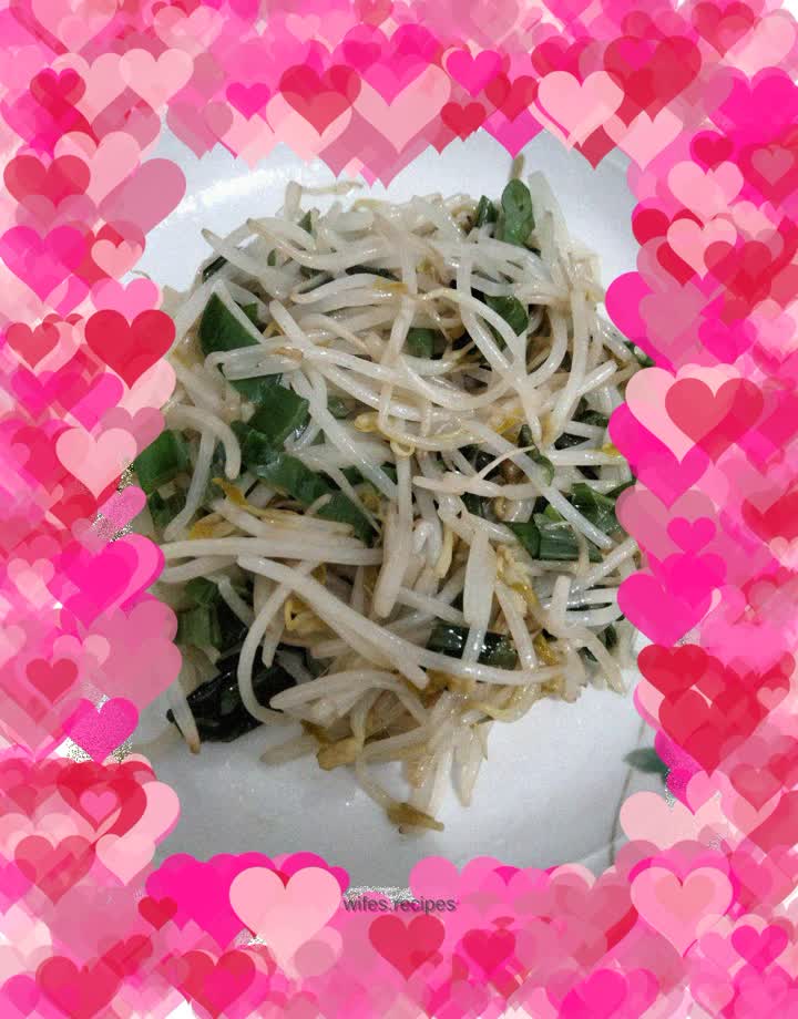 Vegetarian fried bean sprouts