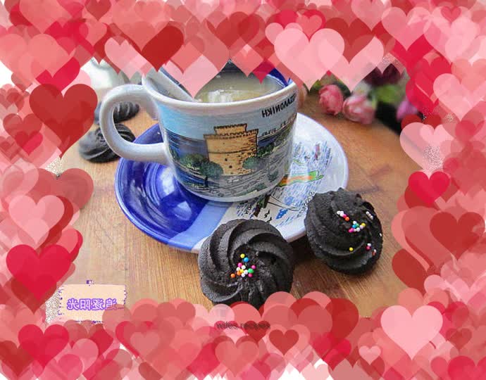 Chocolate chip cookies - cookies that can be squeezed out with perfect patterns without any effort