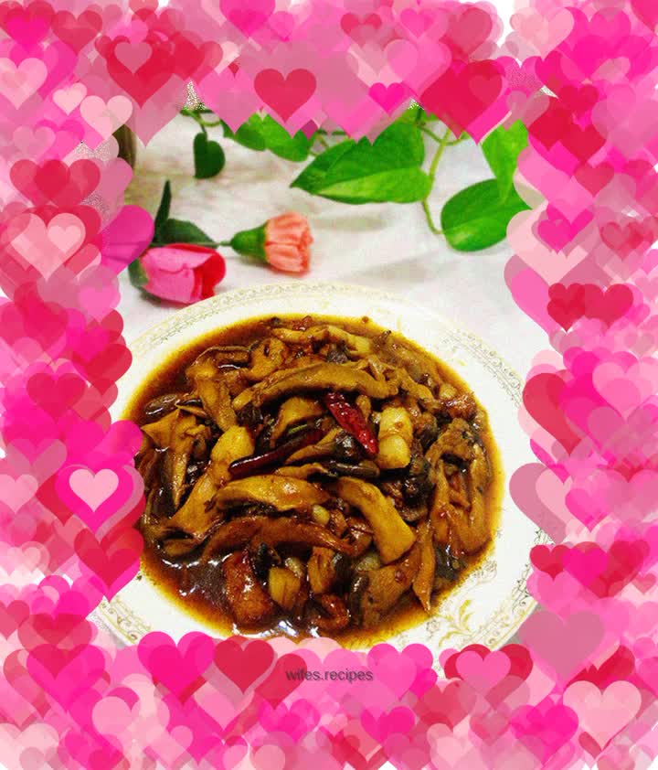 Stir-fried shredded pork with oyster mushrooms